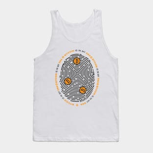 Bitcoin Fingerprint DNA Tank Top